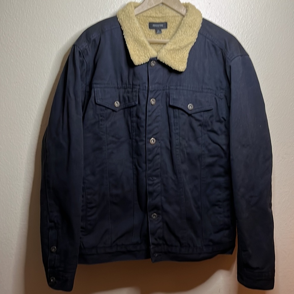 Ring of fire denim Sherpa jacket